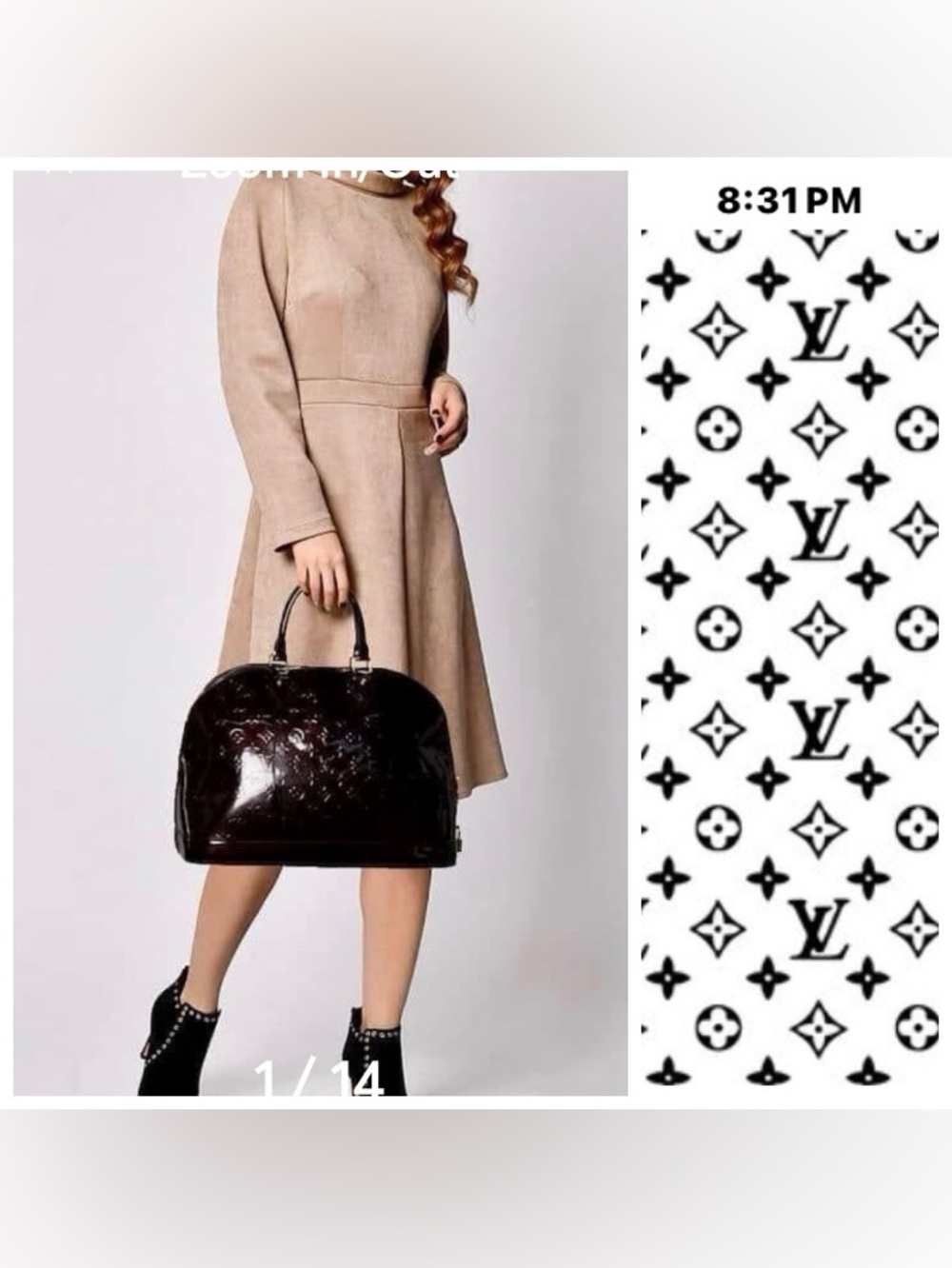 Louis Vuitton Monogram Vernis Alma GM